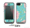 The Pink & Teal Paisley Design Skin for the Apple iPhone 5c LifeProof Case