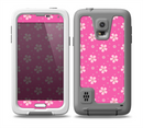 The Pink & Tiny White Floral Pattern Skin for the Samsung Galaxy S5 frē LifeProof Case