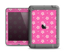 The Pink & Tiny White Floral Pattern Apple iPad Air LifeProof Fre Case Skin Set