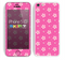 The Pink & Tiny White Floral Pattern Skin for the Apple iPhone 5c