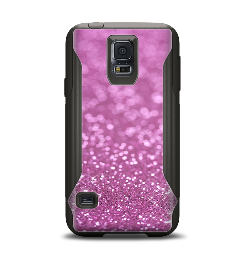 The Pink Unfocused Glimmer Samsung Galaxy S5 Otterbox Commuter Case Skin Set