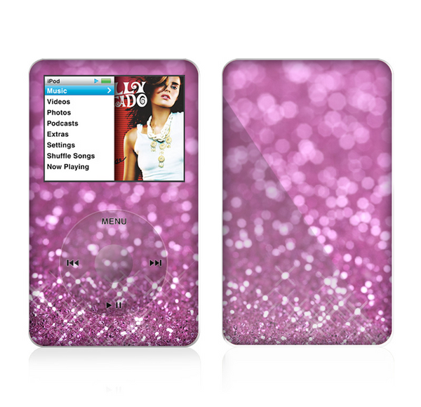 The Pink Unfocused Glimmer Skin For The Apple iPod Classic
