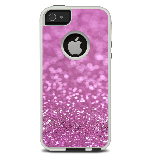 The Pink Unfocused Glimmer Skin For The iPhone 5-5s Otterbox Commuter Case