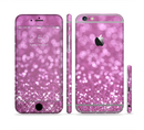 The Pink Unfocused Glimmer Sectioned Skin Series for the Apple iPhone 6s Plus
