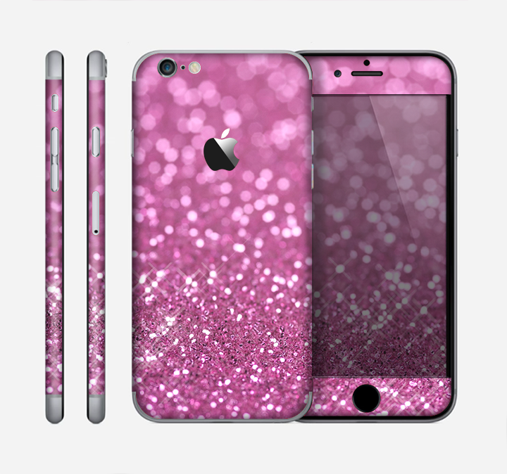 The Pink Unfocused Glimmer Skin for the Apple iPhone 6