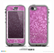 The Pink Unfocused Glimmer Skin for the iPhone 5c nüüd LifeProof Case