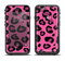 The Pink Vector Cheetah Print Apple iPhone 6 LifeProof Fre Case Skin Set