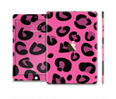 The Pink Vector Cheetah Print Skin Set for the Apple iPad Pro
