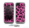 The Pink Vector Cheetah Print Skin for the Apple iPhone 5c LifeProof Case