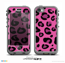 The Pink Vector Cheetah Print Skin for the iPhone 5c nüüd LifeProof Case