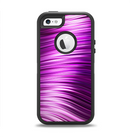 The Pink Vector Swirly HD Strands Apple iPhone 5-5s Otterbox Defender Case Skin Set