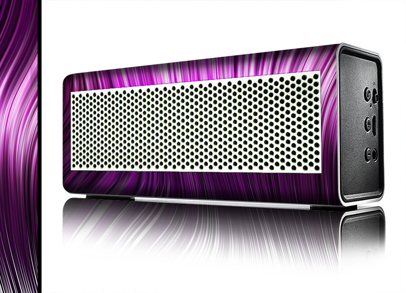 The Pink Vector Swirly HD Strands Skin for the Braven 570 Wireless Bluetooth Speaker