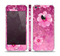 The Pink Vintage Flowers with Swirls Skin Set for the Apple iPhone 5