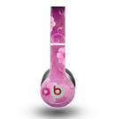 The Pink Vintage Flowers with Swirls Skin for the Beats by Dre Original Solo-Solo HD Headphones