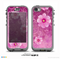 The Pink Vintage Flowers with Swirls Skin for the iPhone 5c nüüd LifeProof Case
