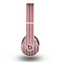 The Pink Vintage Stripe Pattern v7 Skin for the Beats by Dre Original Solo-Solo HD Headphones