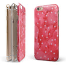 The Pink WAtercolor Grunge with Polka Dots iPhone 6/6s or 6/6s Plus 2-Piece Hybrid INK-Fuzed Case