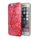 The Pink WAtercolor Grunge with Polka Dots iPhone 6/6s or 6/6s Plus 2-Piece Hybrid INK-Fuzed Case