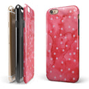 The Pink WAtercolor Grunge with Polka Dots iPhone 6/6s or 6/6s Plus 2-Piece Hybrid INK-Fuzed Case