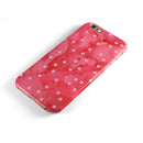 The Pink WAtercolor Grunge with Polka Dots iPhone 6/6s or 6/6s Plus 2-Piece Hybrid INK-Fuzed Case