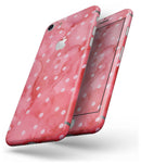 The Pink WAtercolor Grunge with Polka Dots - Skin-kit for the iPhone 8 or 8 Plus