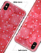 The Pink WAtercolor Grunge with Polka Dots - iPhone X Clipit Case