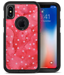 The Pink WAtercolor Grunge with Polka Dots - iPhone X OtterBox Case & Skin Kits