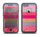 The Pink Water Stripes Apple iPhone 6/6s LifeProof Fre Case Skin Set