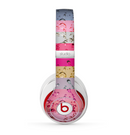 The Pink Water Stripes Skin for the Beats by Dre Studio (2013+ Version) Headphones