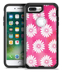 The Pink Watercolor Grunge Surface with White Floral Pattern - iPhone 7 Plus/8 Plus OtterBox Case & Skin Kits