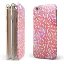 The Pink Watercolor Grunge with Flower Pedals iPhone 6/6s or 6/6s Plus 2-Piece Hybrid INK-Fuzed Case