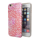 The Pink Watercolor Grunge with Flower Pedals iPhone 6/6s or 6/6s Plus 2-Piece Hybrid INK-Fuzed Case
