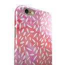The Pink Watercolor Grunge with Flower Pedals iPhone 6/6s or 6/6s Plus 2-Piece Hybrid INK-Fuzed Case