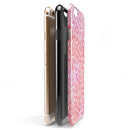 The Pink Watercolor Grunge with Flower Pedals iPhone 6/6s or 6/6s Plus 2-Piece Hybrid INK-Fuzed Case