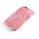 The Pink Watercolor Grunge with Flower Pedals iPhone 6/6s or 6/6s Plus 2-Piece Hybrid INK-Fuzed Case