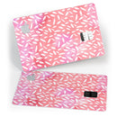 The Pink Watercolor Grunge with Flower Pedals - Premium Protective Decal Skin-Kit for the Apple Credit Card