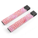 The Pink Watercolor Grunge with Flower Pedals - Premium Decal Protective Skin-Wrap Sticker compatible with the Juul Labs vaping device