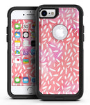 The Pink Watercolor Grunge with Flower Pedals - iPhone 7 or 8 OtterBox Case & Skin Kits