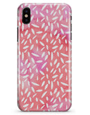 The Pink Watercolor Grunge with Flower Pedals - iPhone X Clipit Case