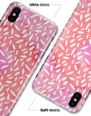 The Pink Watercolor Grunge with Flower Pedals - iPhone X Clipit Case