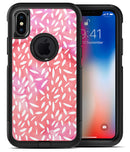 The Pink Watercolor Grunge with Flower Pedals - iPhone X OtterBox Case & Skin Kits