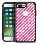 The Pink Watercolor Grunge with Slanted Stripes - iPhone 7 Plus/8 Plus OtterBox Case & Skin Kits