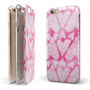 The Pink Watercolor Mosiac Hearts iPhone 6/6s or 6/6s Plus 2-Piece Hybrid INK-Fuzed Case