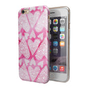 The Pink Watercolor Mosiac Hearts iPhone 6/6s or 6/6s Plus 2-Piece Hybrid INK-Fuzed Case