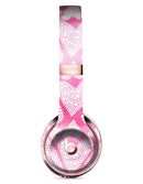 The Pink Watercolor Mosiac Hearts Full-Body Skin Kit for the Beats by Dre Solo 3 Wireless Headphones
