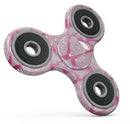 The Pink Watercolor Mosiac Hearts Full-Body Fidget Spinner Skin-Kit