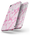 The Pink Watercolor Mosiac Hearts - Skin-kit for the iPhone 8 or 8 Plus