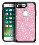 The Pink Watercolor Surface with White Polka Dots - iPhone 7 Plus/8 Plus OtterBox Case & Skin Kits