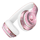 The Pink Watercolor Surface with White Polka Dots Full-Body Skin Kit for the Beats by Dre Solo 3 Wireless Headphones