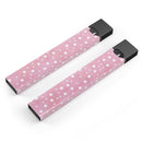 The Pink Watercolor Surface with White Polka Dots - Premium Decal Protective Skin-Wrap Sticker compatible with the Juul Labs vaping device